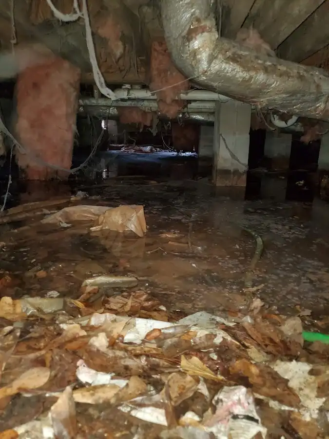 Crawl space flood assessment for Commercial Water Damage Restoration in Garden Acres
